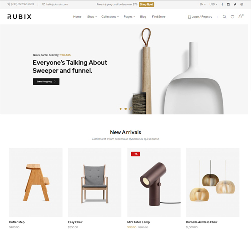 Rubix - Multipurpose Sections Magento 2 Theme