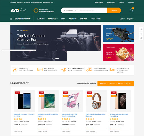 Ayo - Multipurpose Responsive Magento 2 Theme