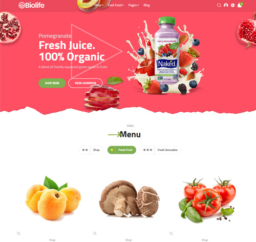 Biolife - Organic Food Magento 2 Theme | RTL Supported