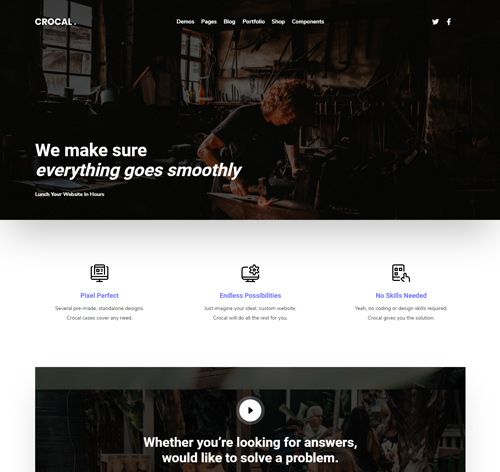 Crocal - Responsive Multi-Purpose WordPress Theme