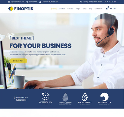 Finoptis - Multipurpose Business WordPress Theme