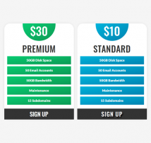 Pricing Table Style 170