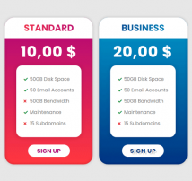 Pricing Table Style 171