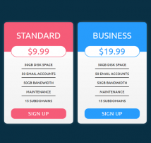 Pricing Table Style 181