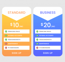 Pricing Table Style 187