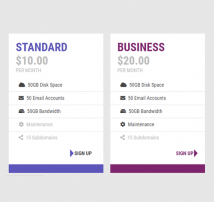 Pricing Table Style 193