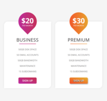 Pricing Table Style 228