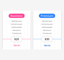 Pricing Table Style 229