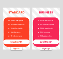 Pricing Table Style 256