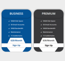 Pricing Table Style 264