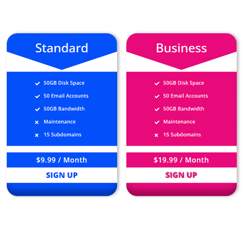 Pricing Table Style 269