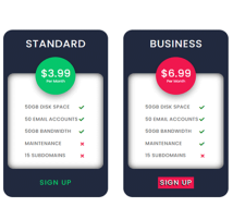 Pricing Table Style 309